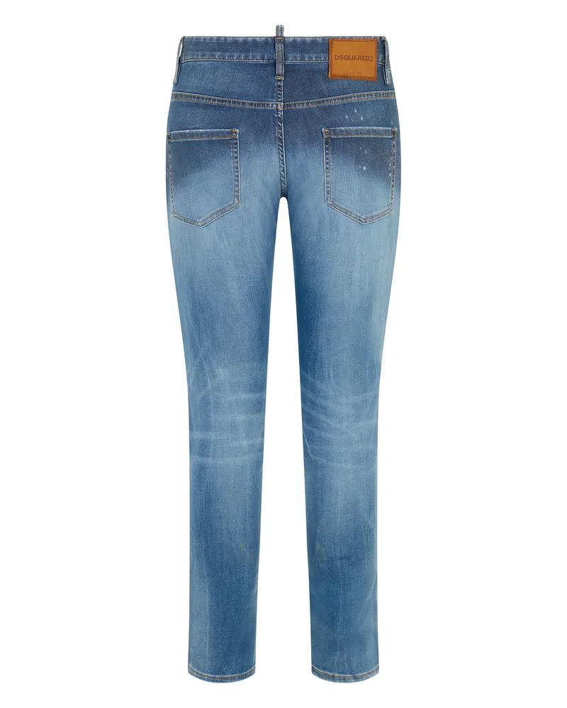 Dsquared2 Men's Skinny Jeans Medium Blue Cotton Blue