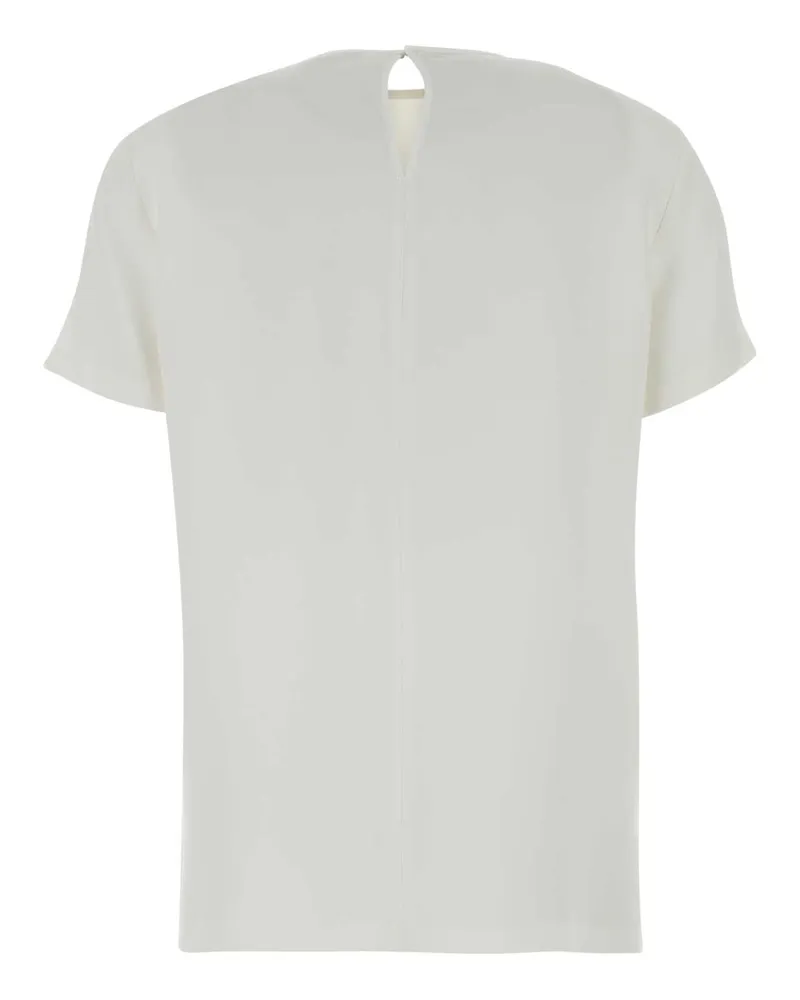 Max Mara Women's White Silk Pagano T-Shirt Vela Exterior Exterior: T-shirts And Polos White