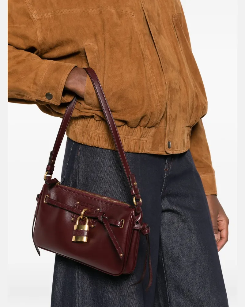 Chloé Paddington Sling Leather Shoulder Bag — Red Red