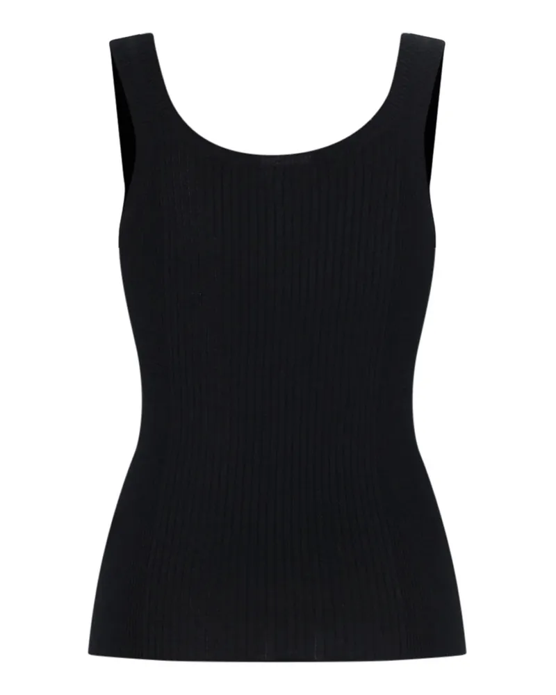 6397 Women Top Black Mercerized Wool Black