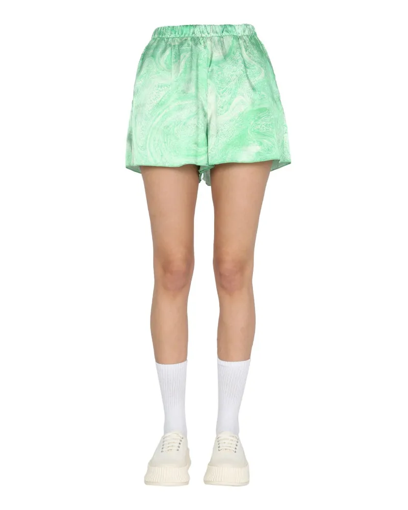 Opening Ceremony Marble Effect Shorts — Green Green
