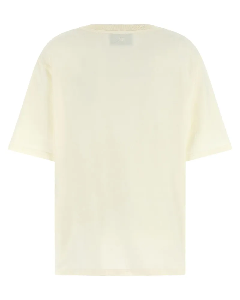 AMI Paris Heavy Cotton T-shirt — Cream Cream