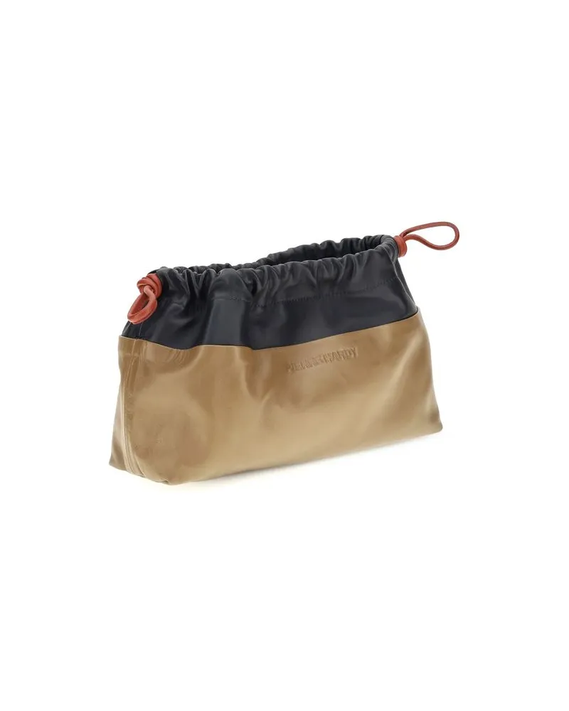 Pierre Hardy Women's Beige Calf Leather Bos Taurus Shoulder Bag Beige