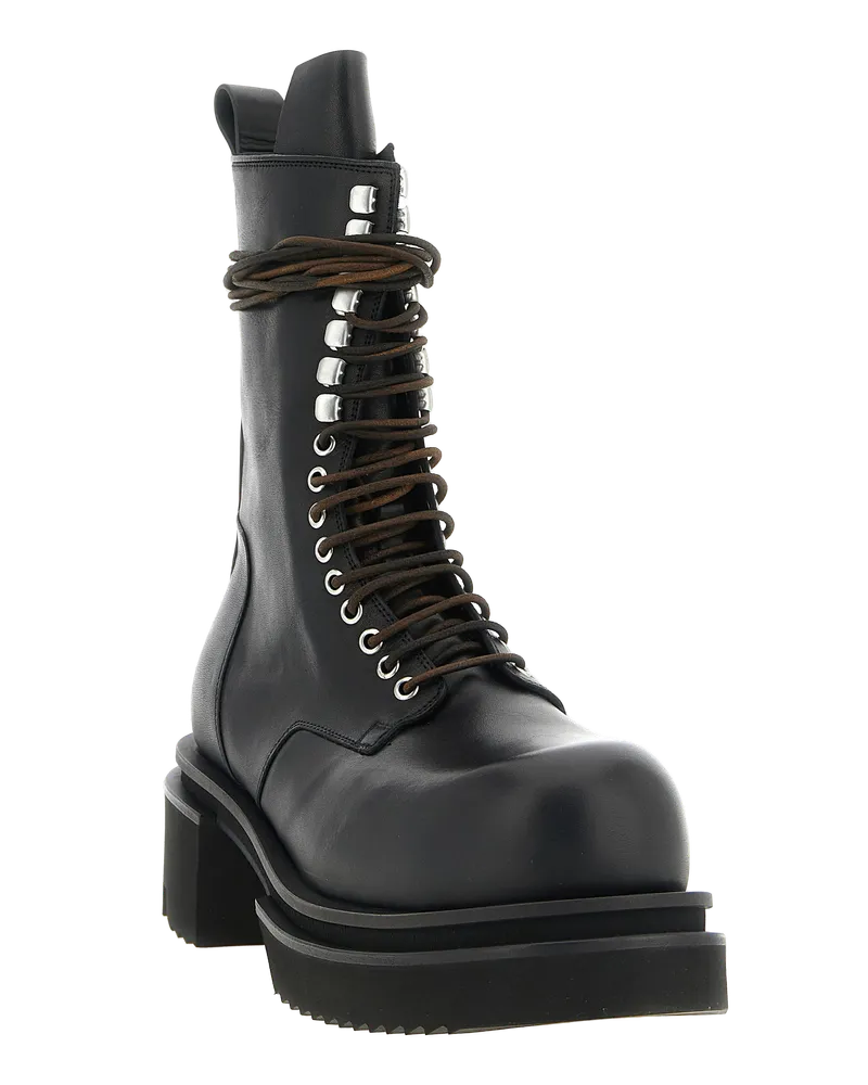 Rick Owens Men's Black Calfskin Chelsea Boots Black