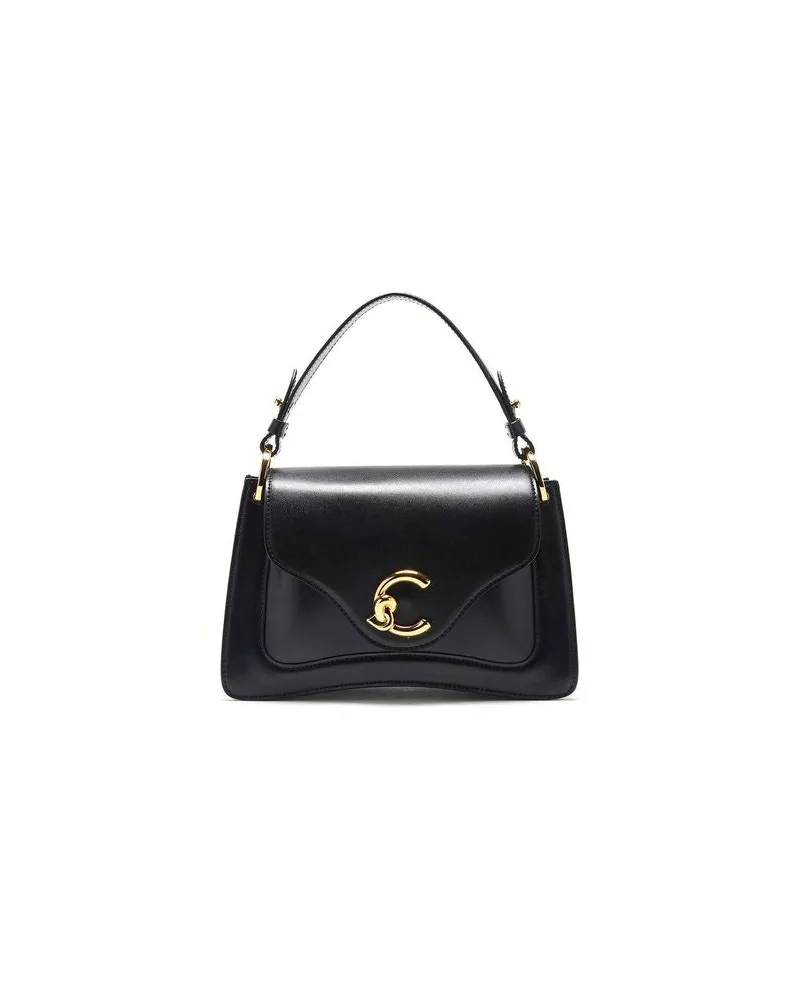 Coccinelle Women's Handbag Black Calf Split Bags - Handbags Black