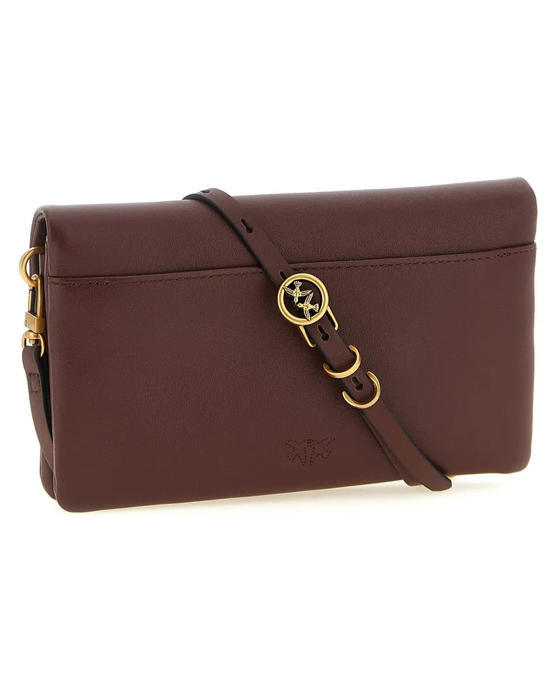Pinko Love Click Clutch — Burgundy Burgundy