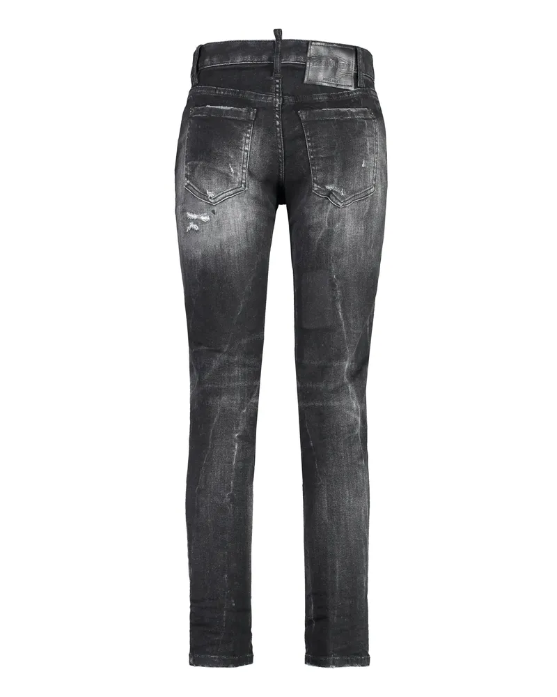 Dsquared2 Women's Twiggy Stretch Cropped Jeans Grey Cotton; Lyocell; Elastane Gray
