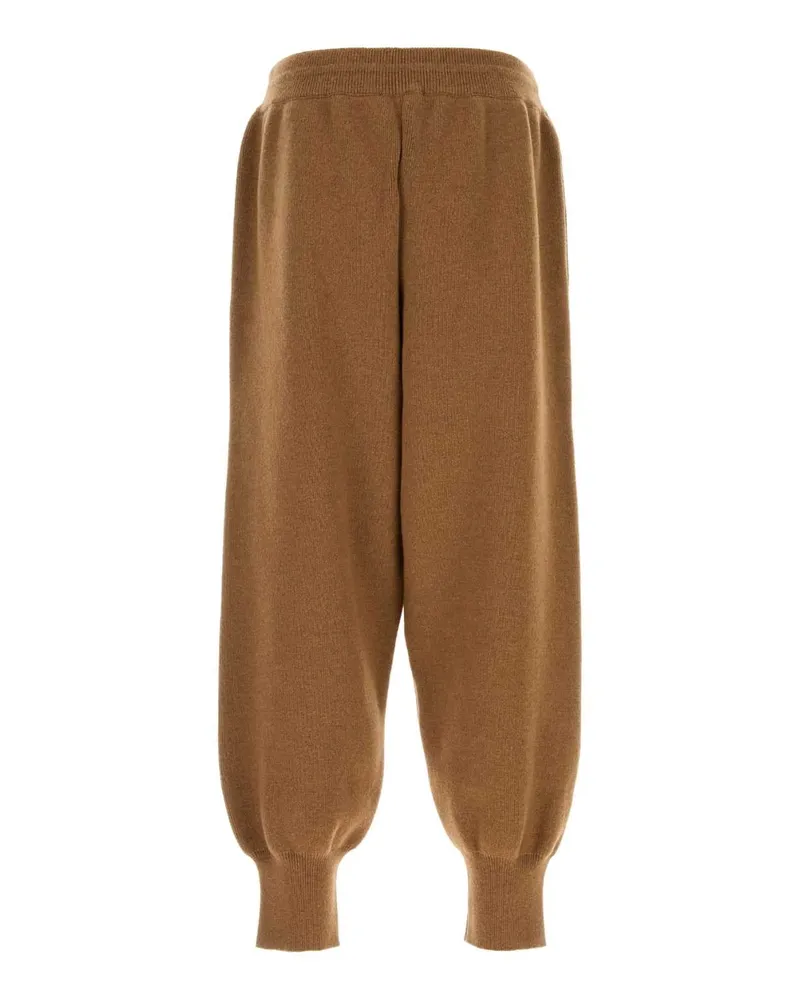AMI Paris Merino Wool Joggers — Camel Camel