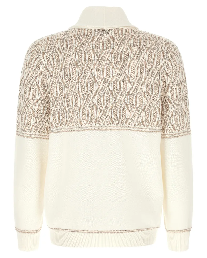Brunello Cucinelli Men's Beige Cotton Cardigan Clothing Beige
