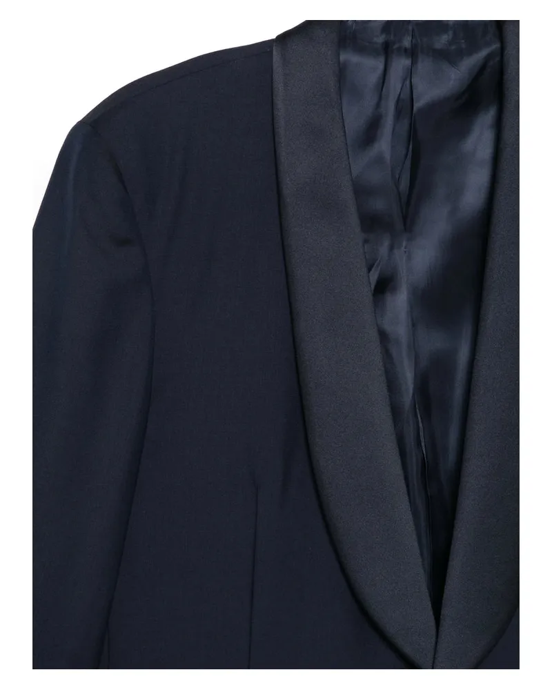 Canali Wool Pant Suit — Navy Navy