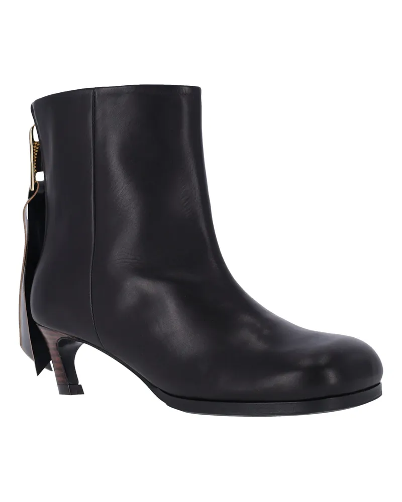 Sacai Women's Boots Black Upper: Cowhide Black