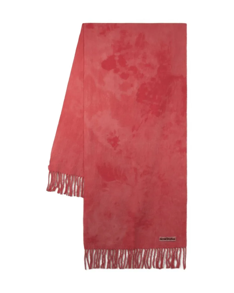Acne Studios Women's Canada Tie Dye Scarf Wool Pink Accessories Pink