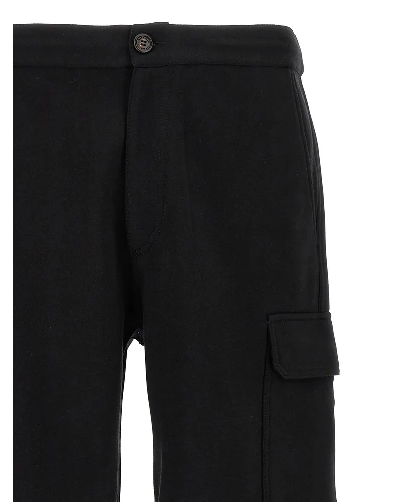 Brunello Cucinelli Men's Black Cotton Bermuda Shorts Black