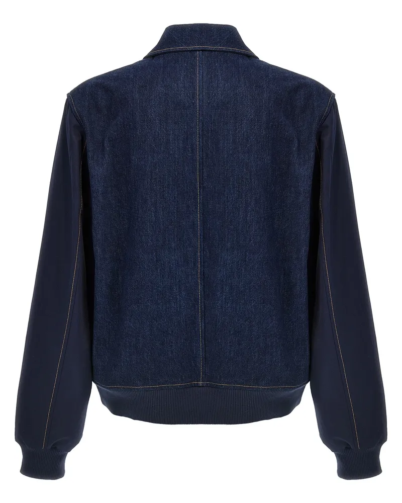 Wales Bonner Men's Blue Cotton Denim Jacket Clothing Navy