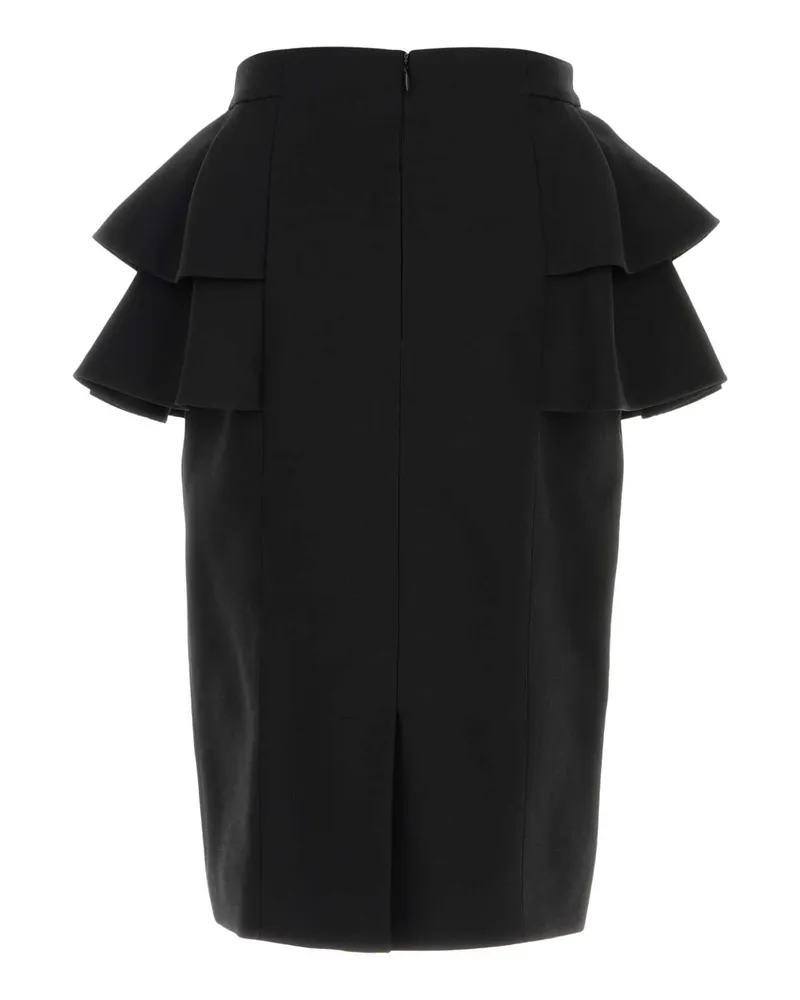Valentino Garavani Women's Black Crepe Skirt Nero Sewv Gonne Black