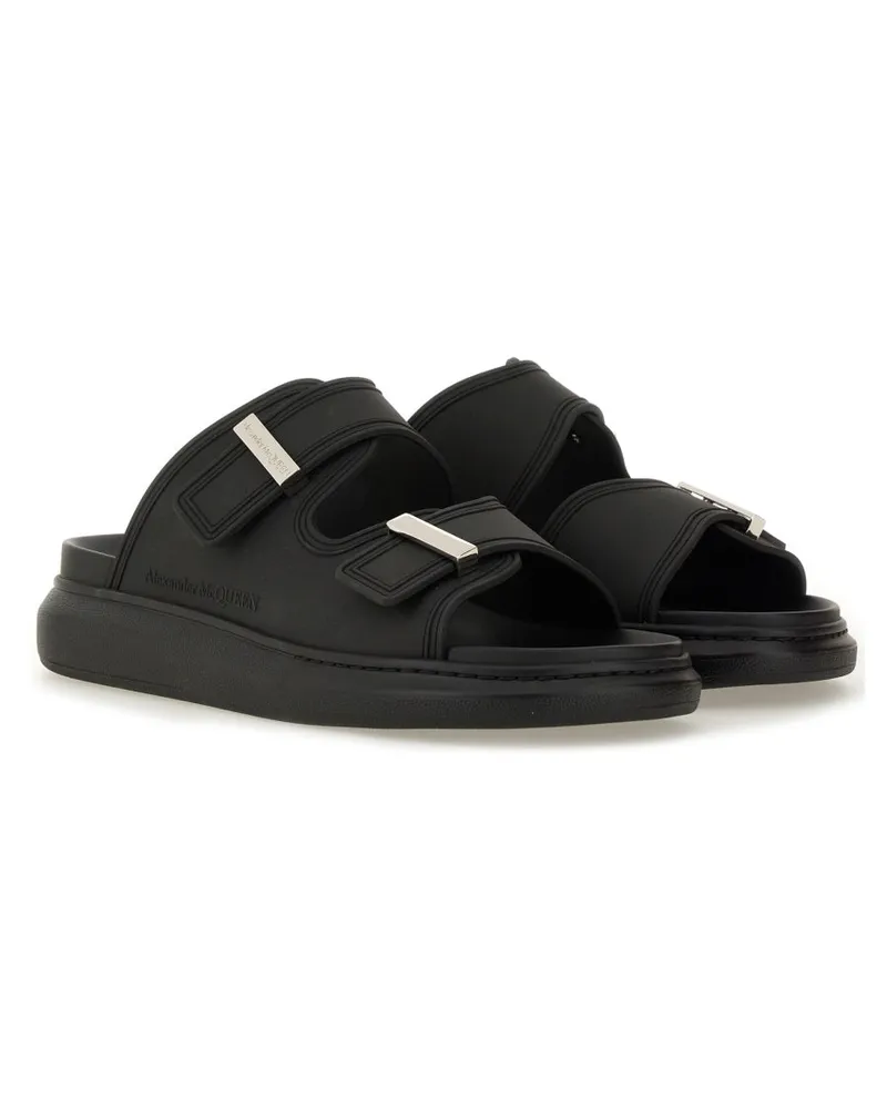 Alexander McQueen Hybrid Double Sandal — Black Black