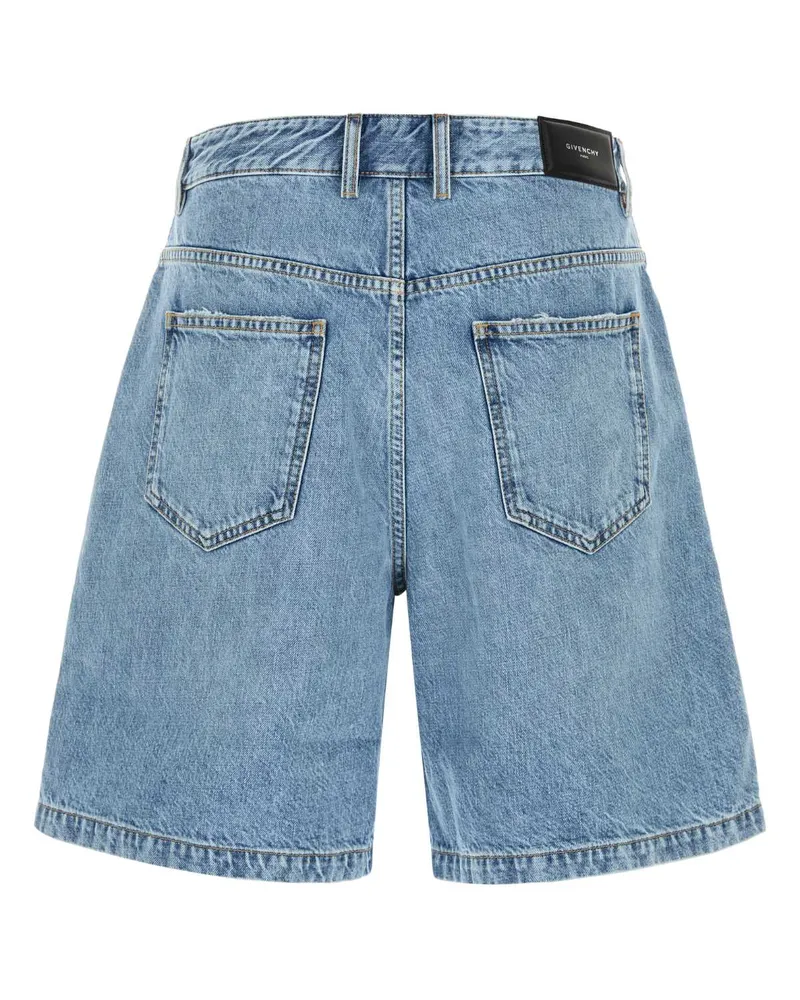 Givenchy Men's Denim Bermuda Shorts Lightblue Exterior: Cotton Blue