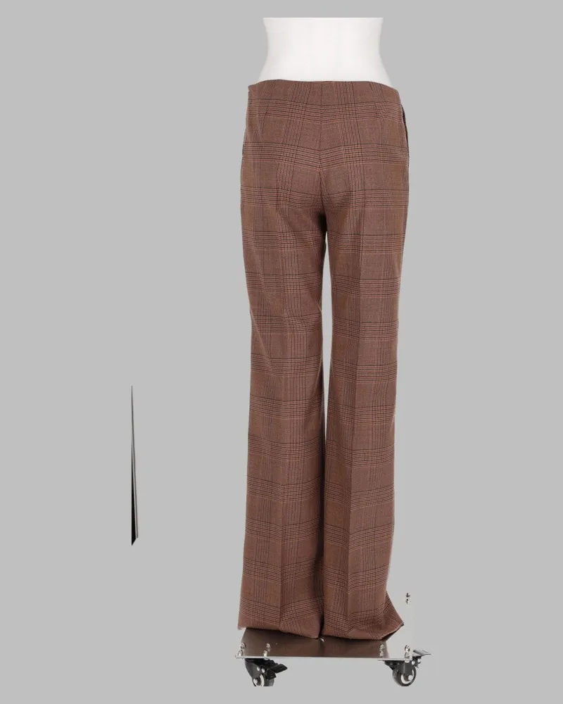 Max Mara Virgin Wool Trousers — Brown Brown