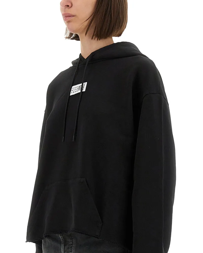 Maison Margiela Cotton Hoodie — Black Black