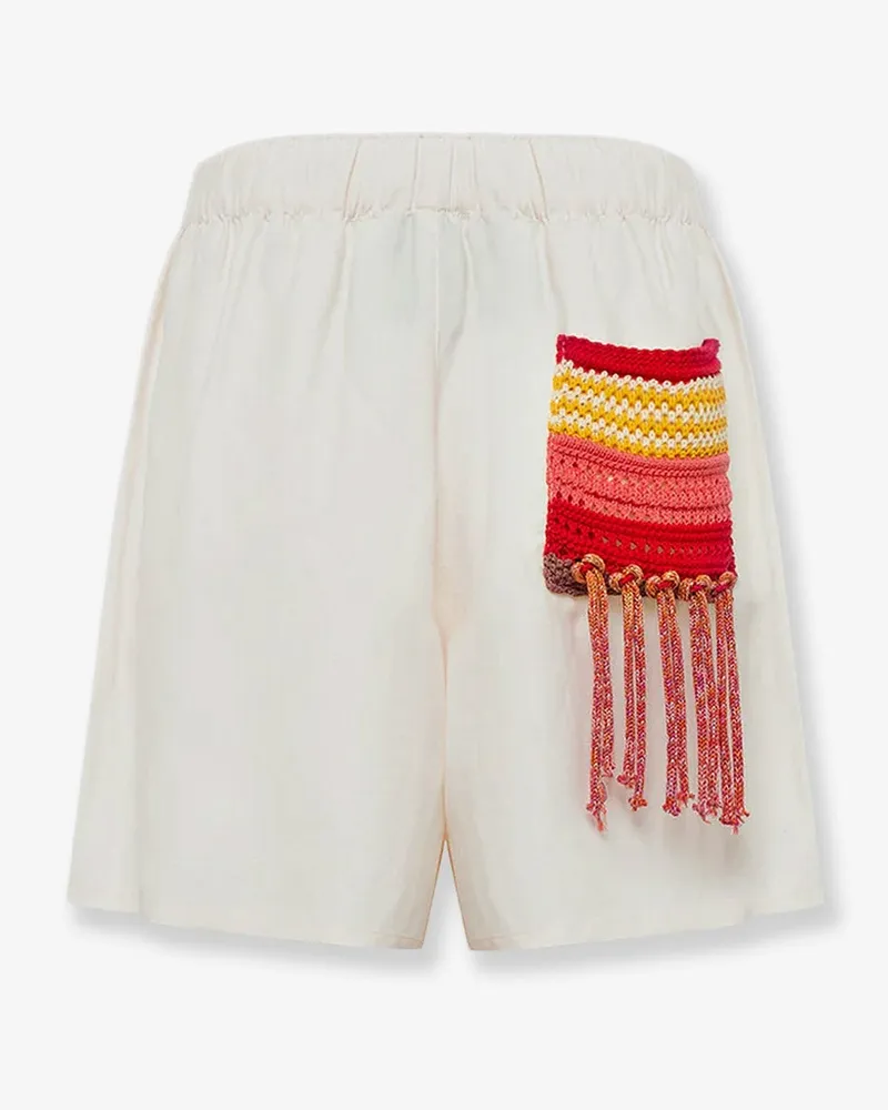 Laneus Women's Bermuda Shorts Cancun Beige Viscose Beige