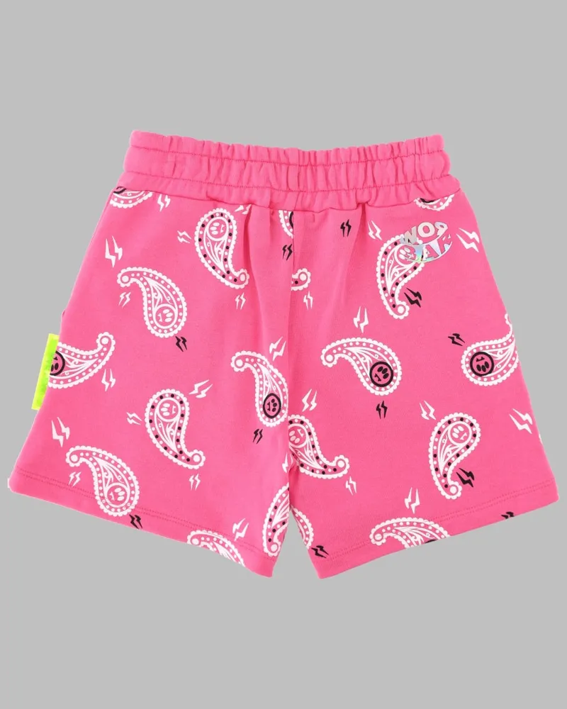 BARROW Cotton Jogger Shorts — Pink Pink