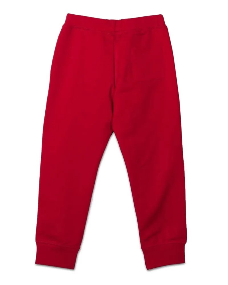 Emporio Armani Stretch Cotton Trousers — Red Red