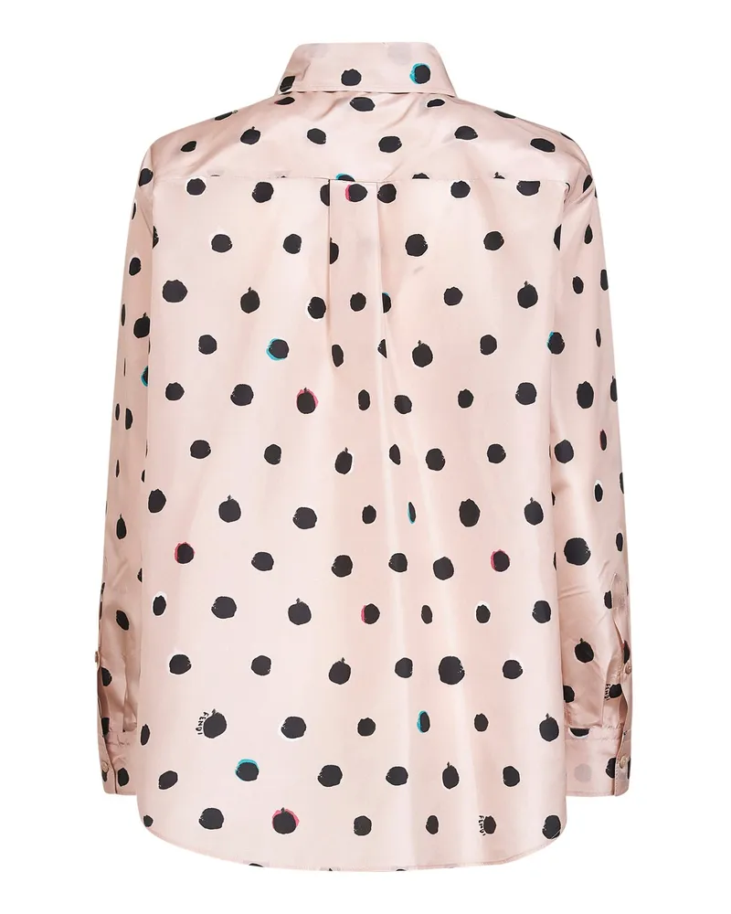 Fendi Women's Shirt Powder Pink Silk Taffeta Pink