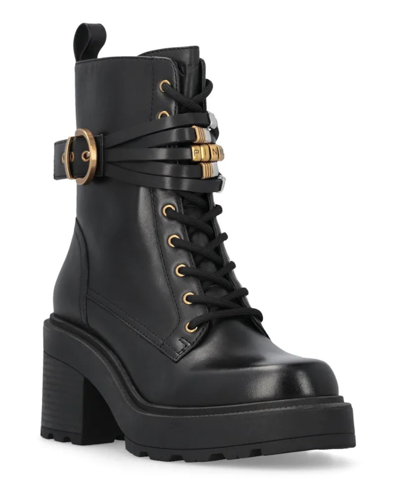 Pinko Women's Boots Sivaletto Altea 01 Black Leather Black