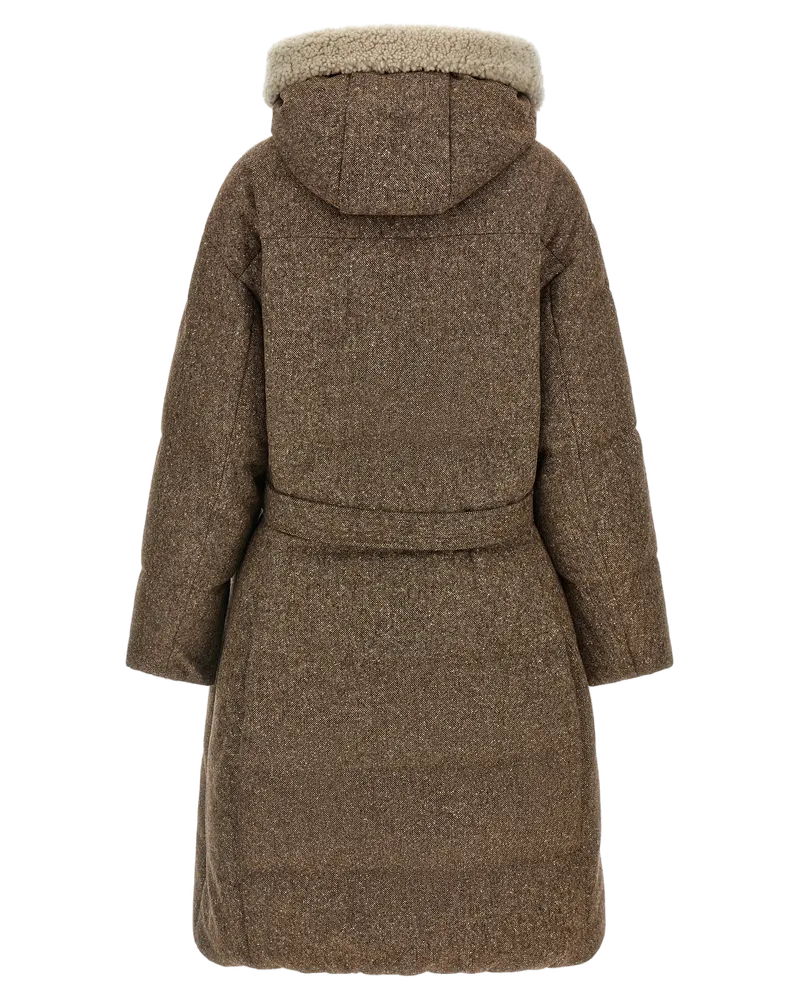 Brunello Cucinelli Virgin Wool Coat — Brown Brown
