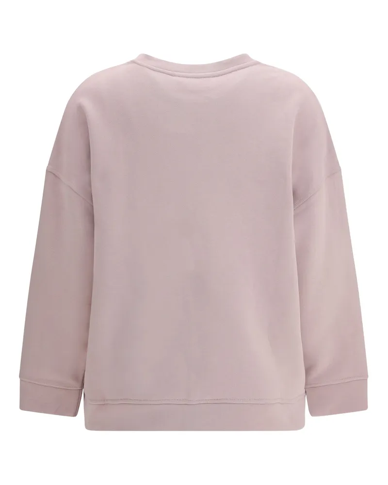 Max Mara Women's Cotton Crewneck Sweatshirt Lilla Sweatshirts Sweater Pink