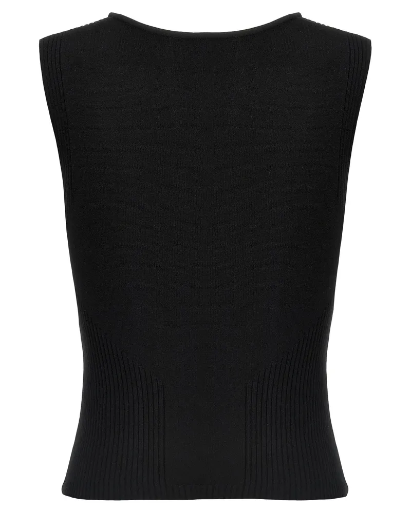 Marine Serre Moon Jewelry Tank Top — Black Black