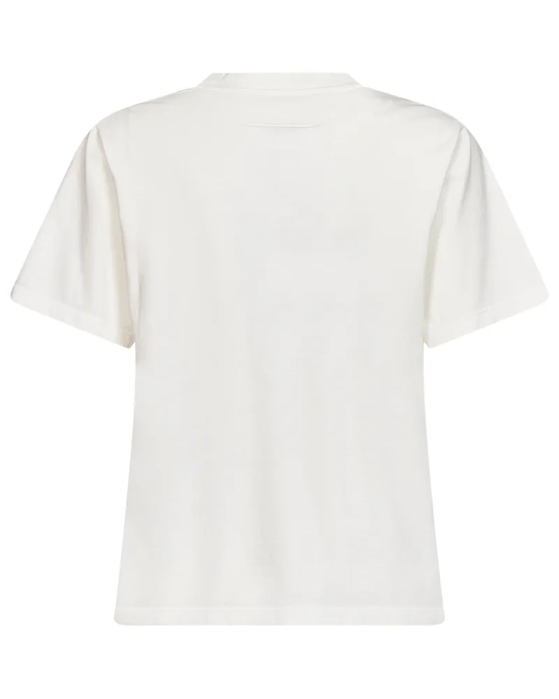 Maison Margiela Women's T-Shirt Washed White Cotton T-Shirts & Jerseys White