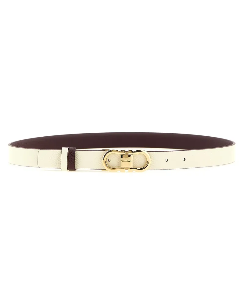 Ferragamo Reversible Calfskin Belt — Multicolor Multicolor