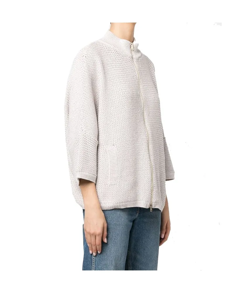 Herno Women's Beige Cotton Cardigan Clothing Beige
