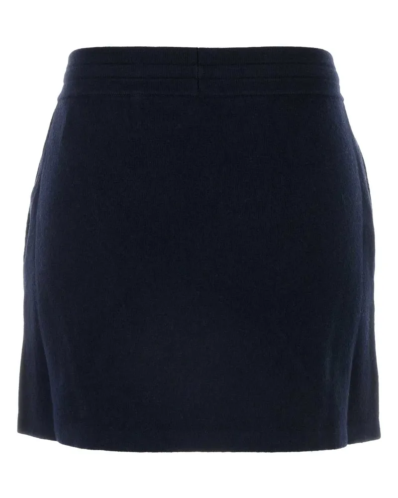 Étoile Isabel Marant Women's Midnight Blue Stretch Cotton Blend Amaline Mini Skirt Gonne Navy