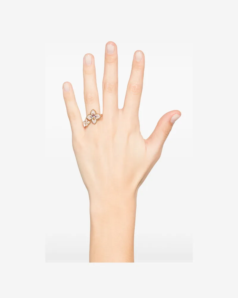 Roberto Coin Women's 18k Rose Gold Venetian Princess Multi-Stone Ring Ss25 W Rose