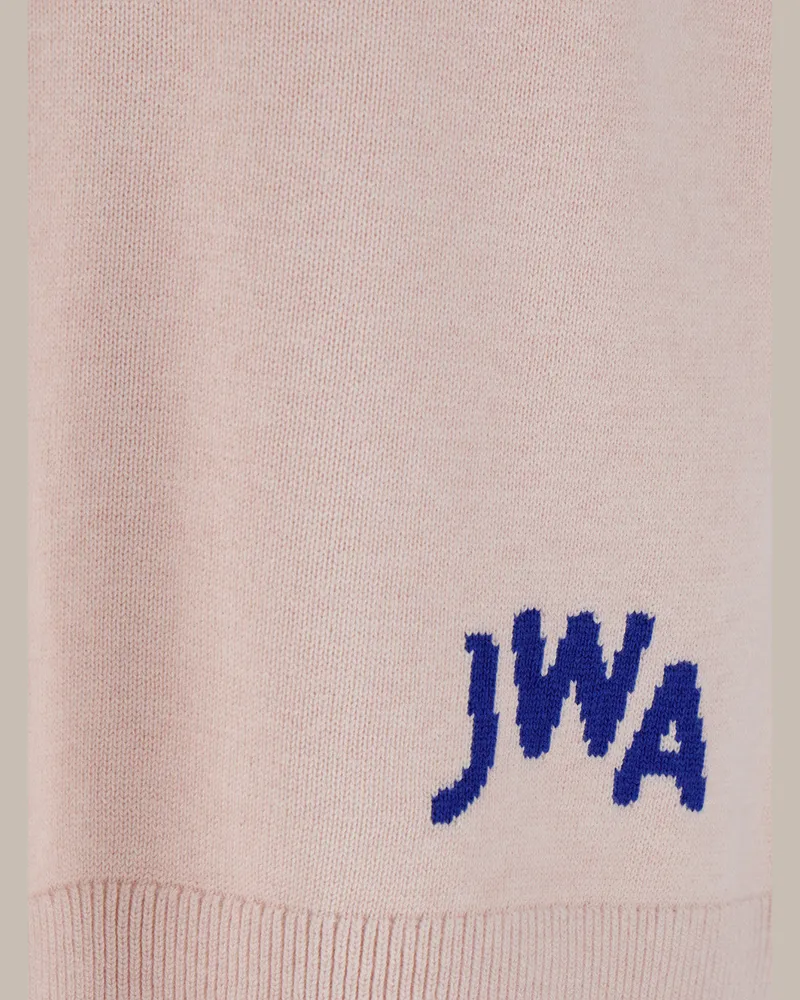 J.W.Anderson Men's Pink Sleeveless Vest With Logo Embroidery Cotton Tops Top Pink