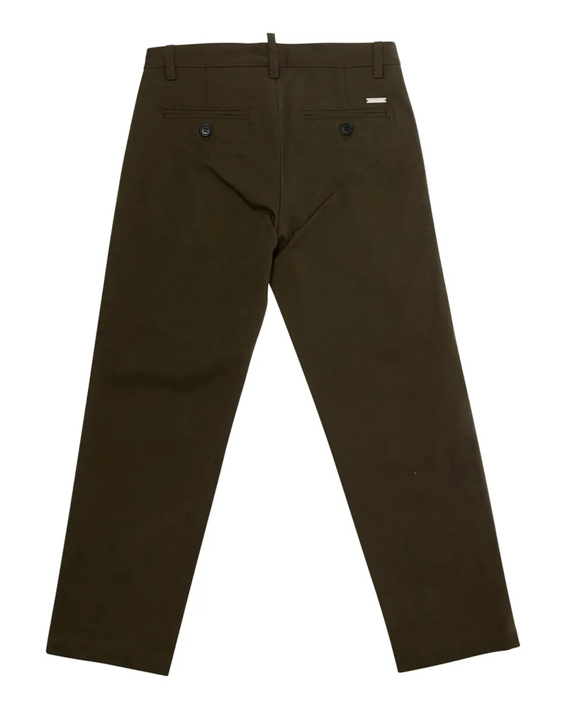 Dsquared2 Cotton Trousers — Green Green