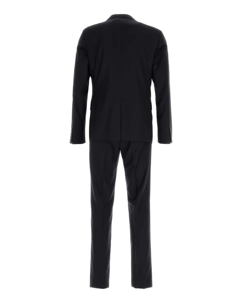 Prada Men's Wool Blend Pant Suit Blue Blue