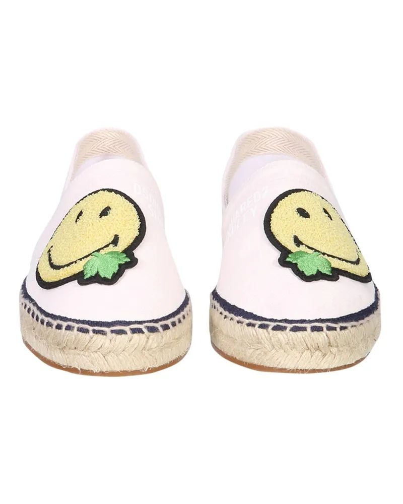 Dsquared2 Organic Canvas Espadrille Sandal — Pink Pink