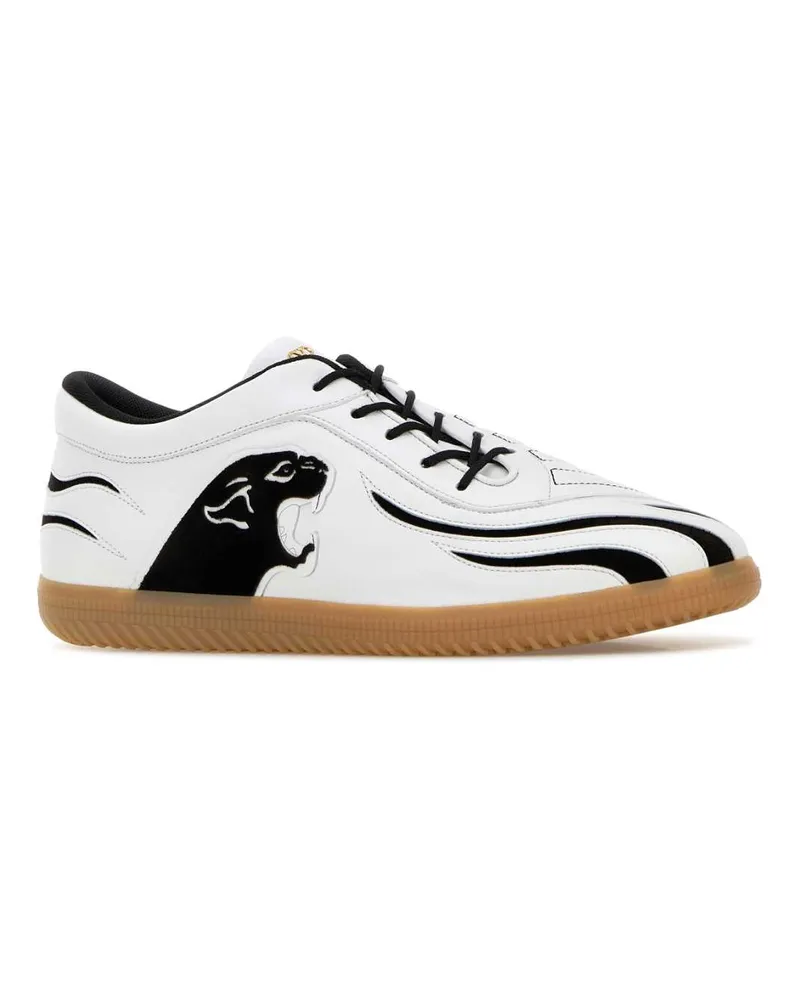 Valentino Garavani Men's Valentino Sneakers White Splicalf Leather White