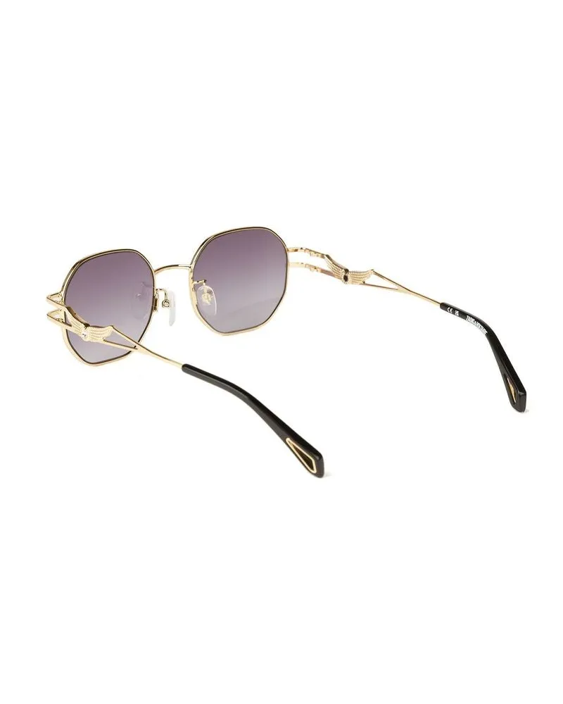 Zadig & Voltaire Women's Sunglasses Polished Rose Gold Metal Eyewear Rose