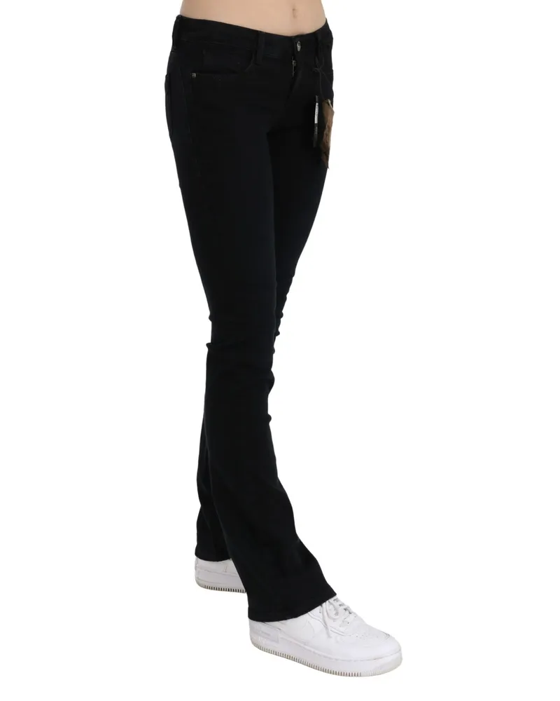 CoSTUME NATIONAL Women's Black Low Waist Skinny Denim Cotton Jeans Clothing Black