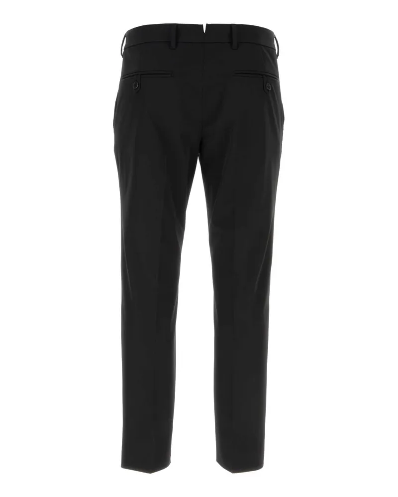 Prada Men's Black Stretch Polyester Pant Nero Earecycledpolyester Pantaloni Trousers Black