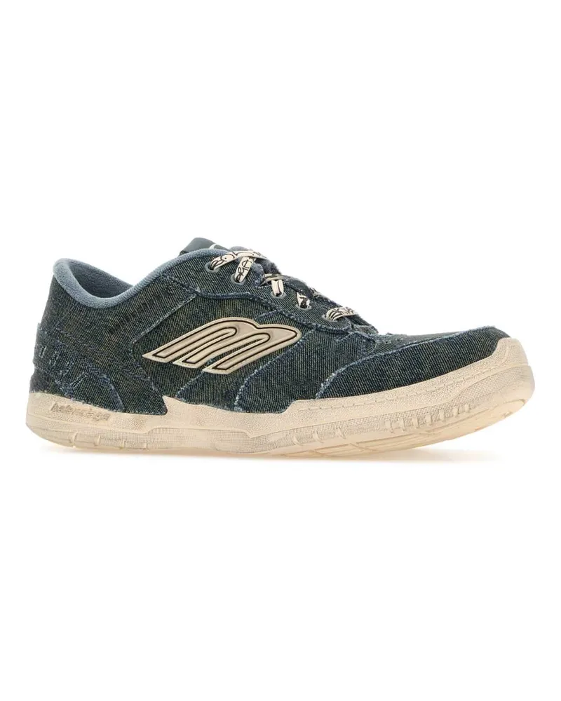 Balenciaga Men's Denim Hamptons Sneakers Blueoffwhite Blue