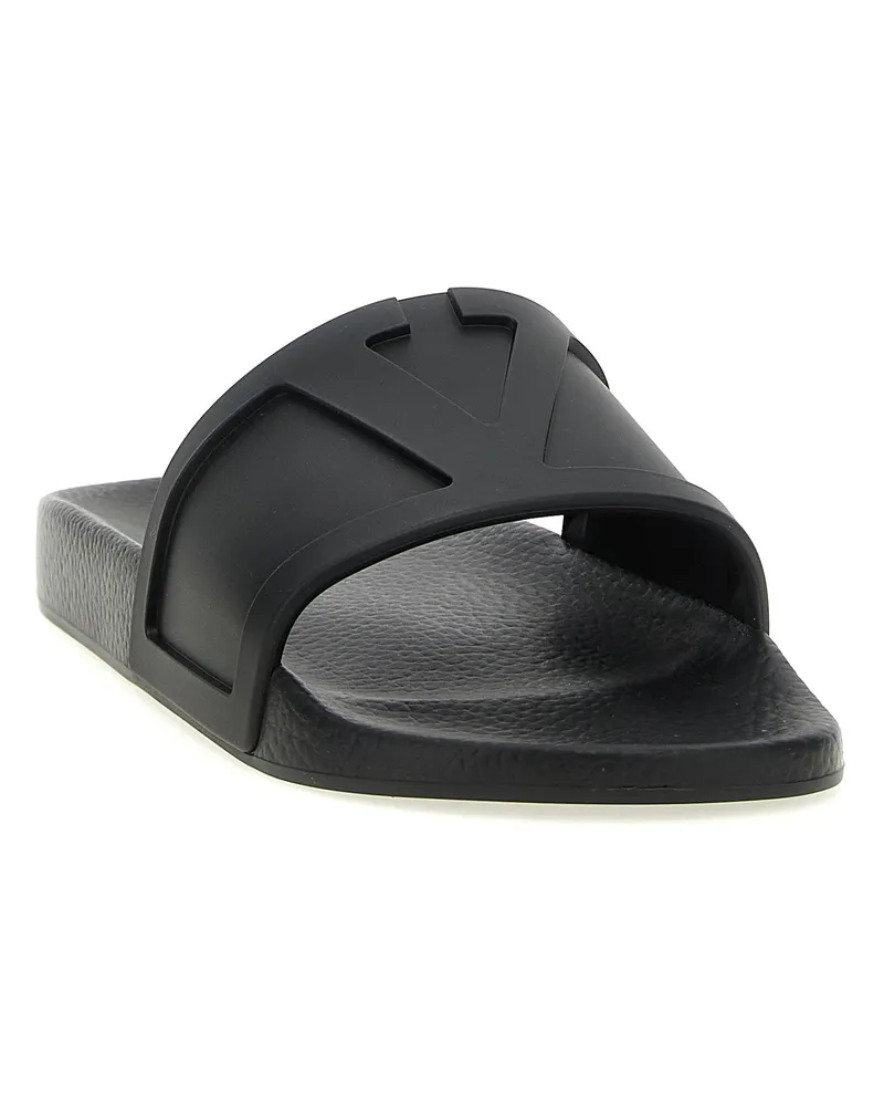 Valentino Garavani Coolside Slides — Black Black