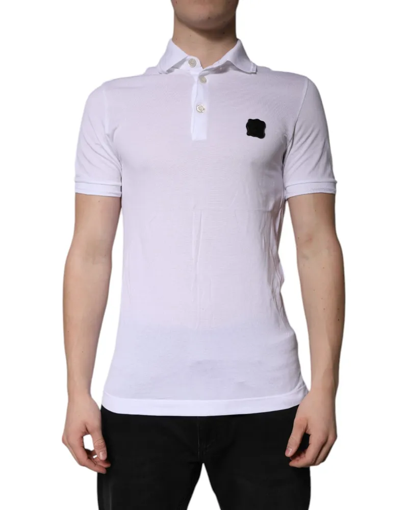 Dolce & Gabbana Men's Cotton Logo Polo White White