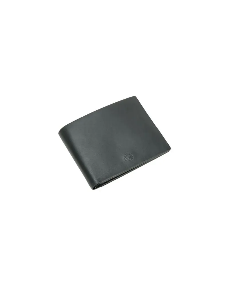 MOMO DESIGN Men's Wallet Black Genuine Leather Bags Black