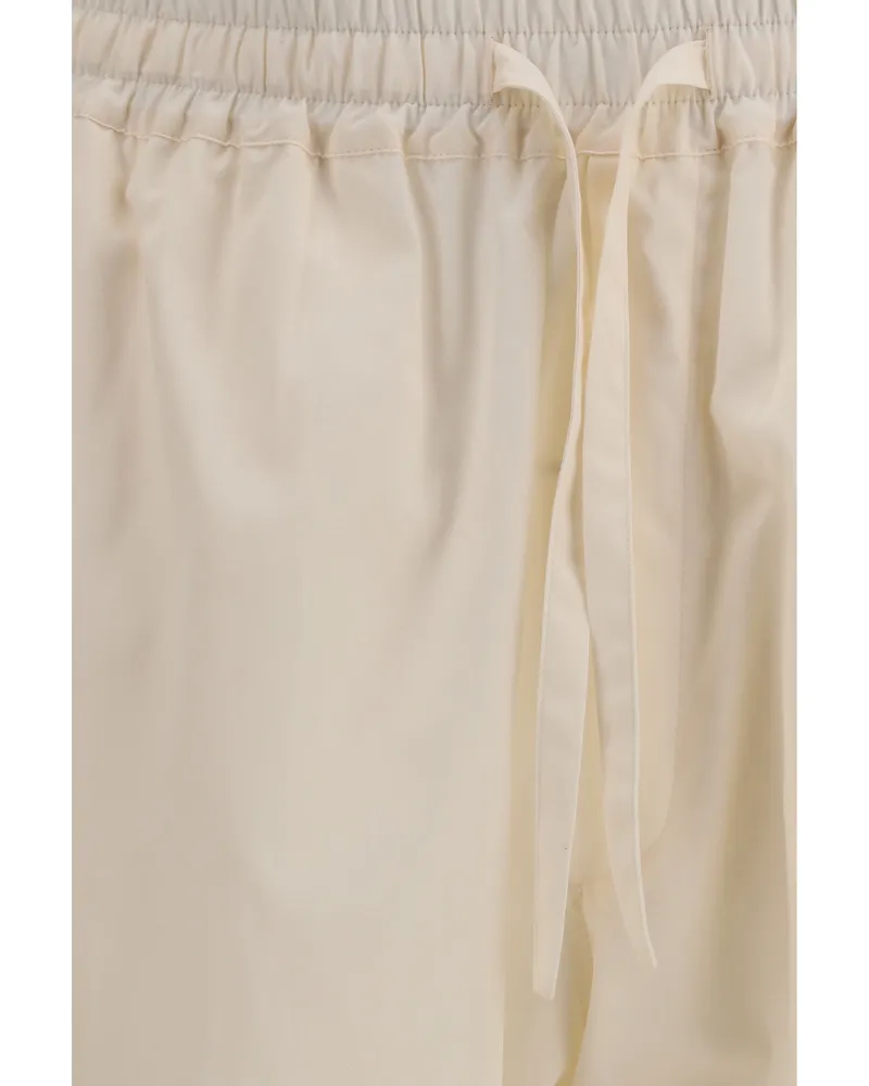 Umit Benan Men's Pants Julian Milk Cotton Trousers Beige