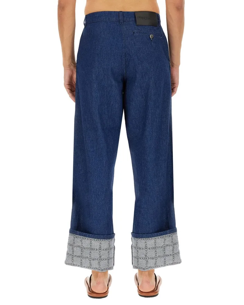 J.W.Anderson Workwear Cotton Jeans — Blue Blue